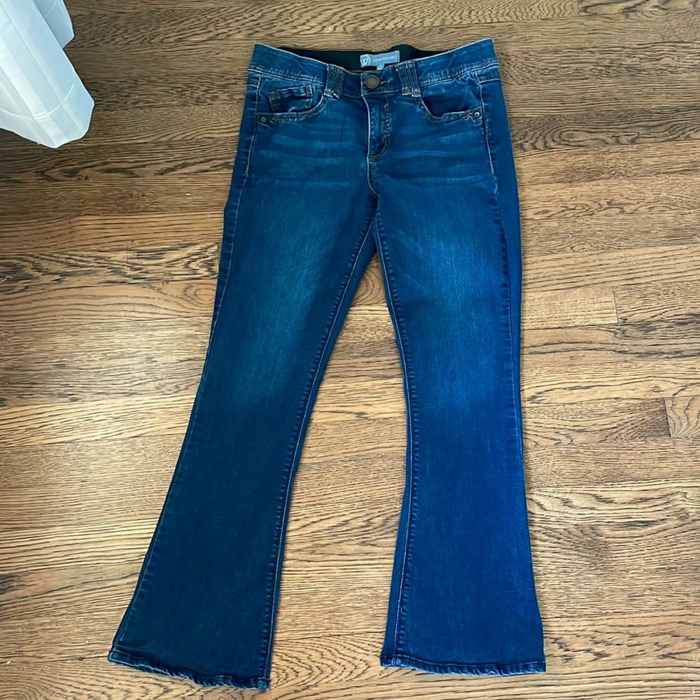 Wit and Wisdom slim bootcut jeans.